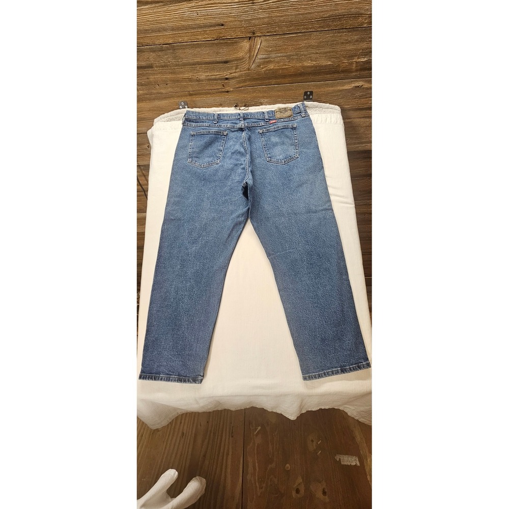 Wrangler Five Star Premium Denim Mens 42x29 Blue Straight Flex Jeans 1097FXVMD - Picture 5 of 5